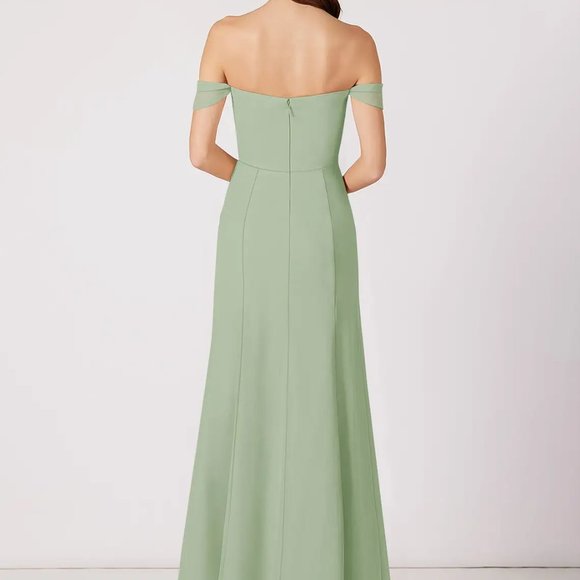 NWT | Azazie "Jordyn" Bridesmaids Dress (Dusty Sage) - Picture 7 of 12